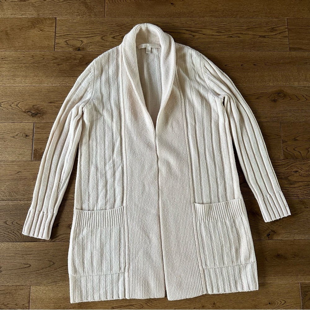 Nordstrom Collection Wool Cashmere Open Cardigan Sweater S